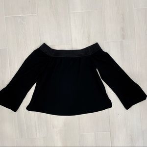 Zara Off Shoulder Black Blouse